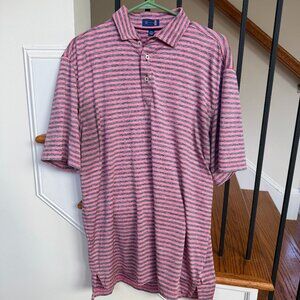 Stitch Golf Polo Pink Grey M/L Heathered